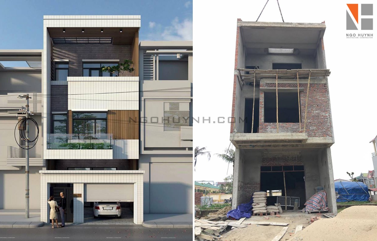 MẪU NHÀ 3 TẦNG CÓ THIẾT KẾ VÔ CÙNG TRẺ TRUNG CỦA ANH NGUYÊN