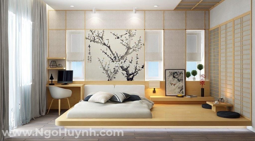 phòng ngủ theo kiểu nhật