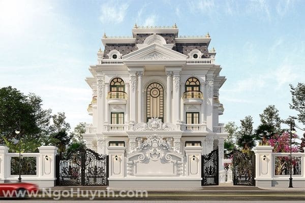 biệt thự 3 tầng tân cổ điển