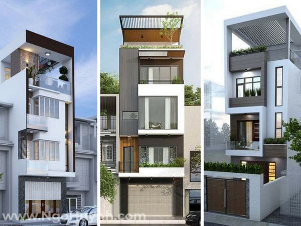 mặt tiền nhà ống 2 tầng đẹp