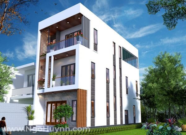 mặt tiền nhà ống 3 tầng đẹp