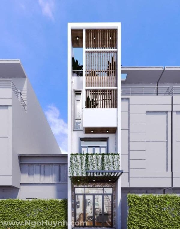 mẫu nhà ống 4 tầng đẹp 2022