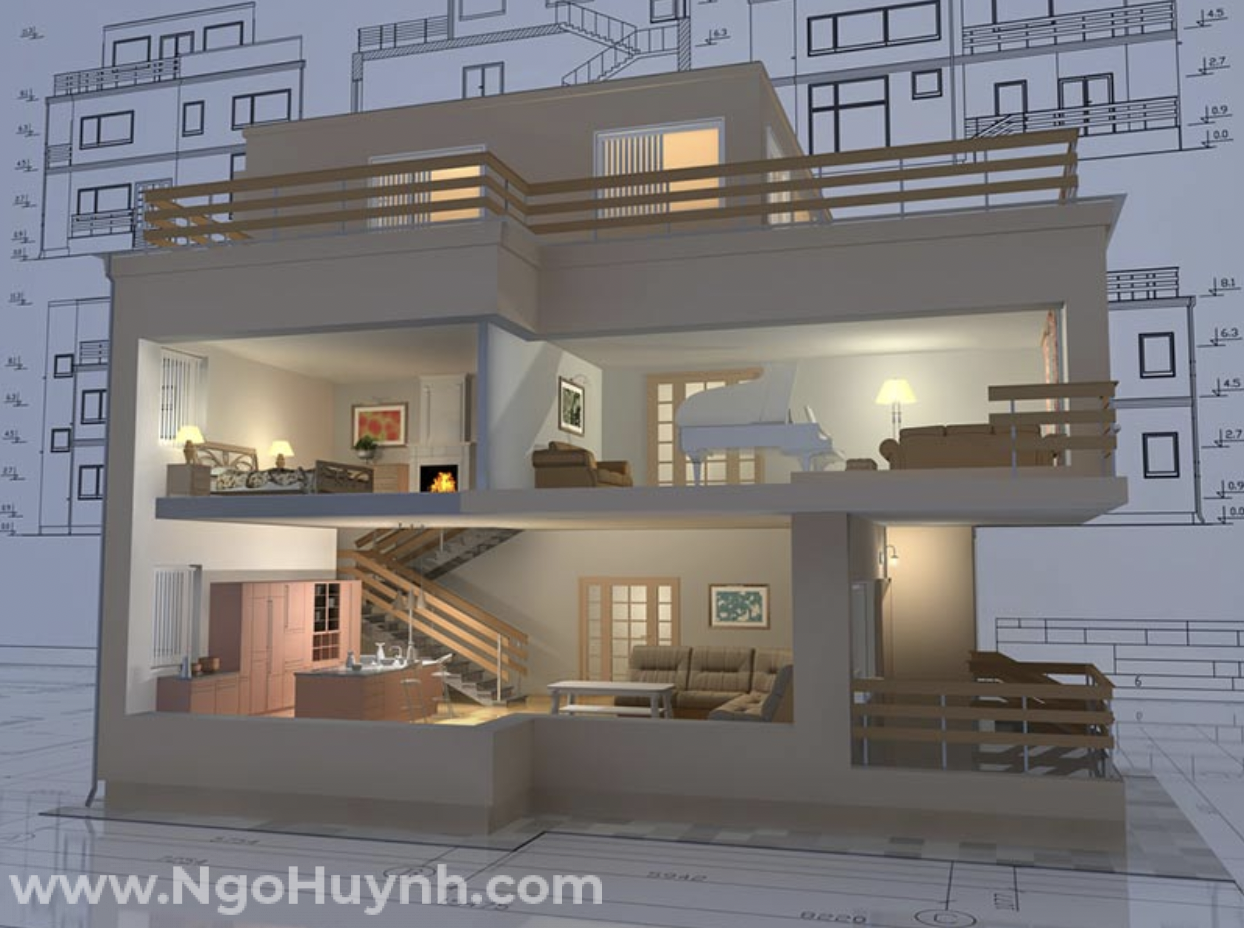 Cấu trúc của những ngôi nhà phố mang phong cách hiện đại